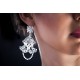Lace Earrings with Swarovski Crystals, cod. 315